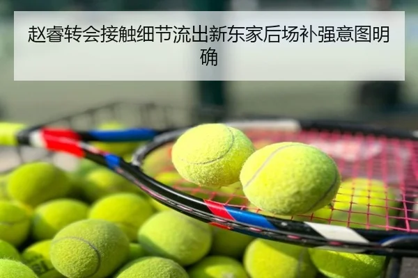 赵睿转会接触细节流出新东家后场补强意图明确